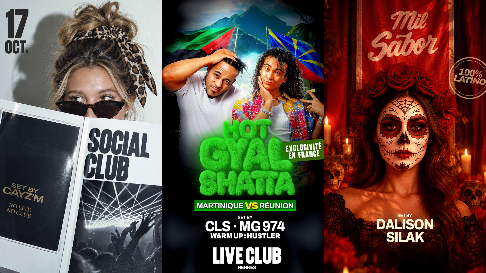 Hot Gyal Shatta : Cls & Mg 974/Mil Sabor : Dalison & Silak