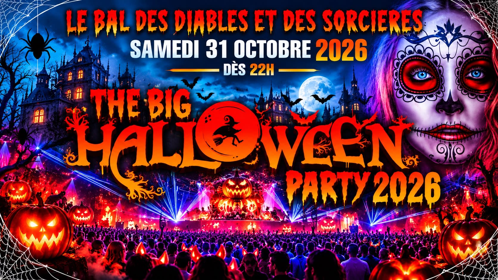 Le Bal Des Diables Et Des Sorcières Halloween Big Party 2026