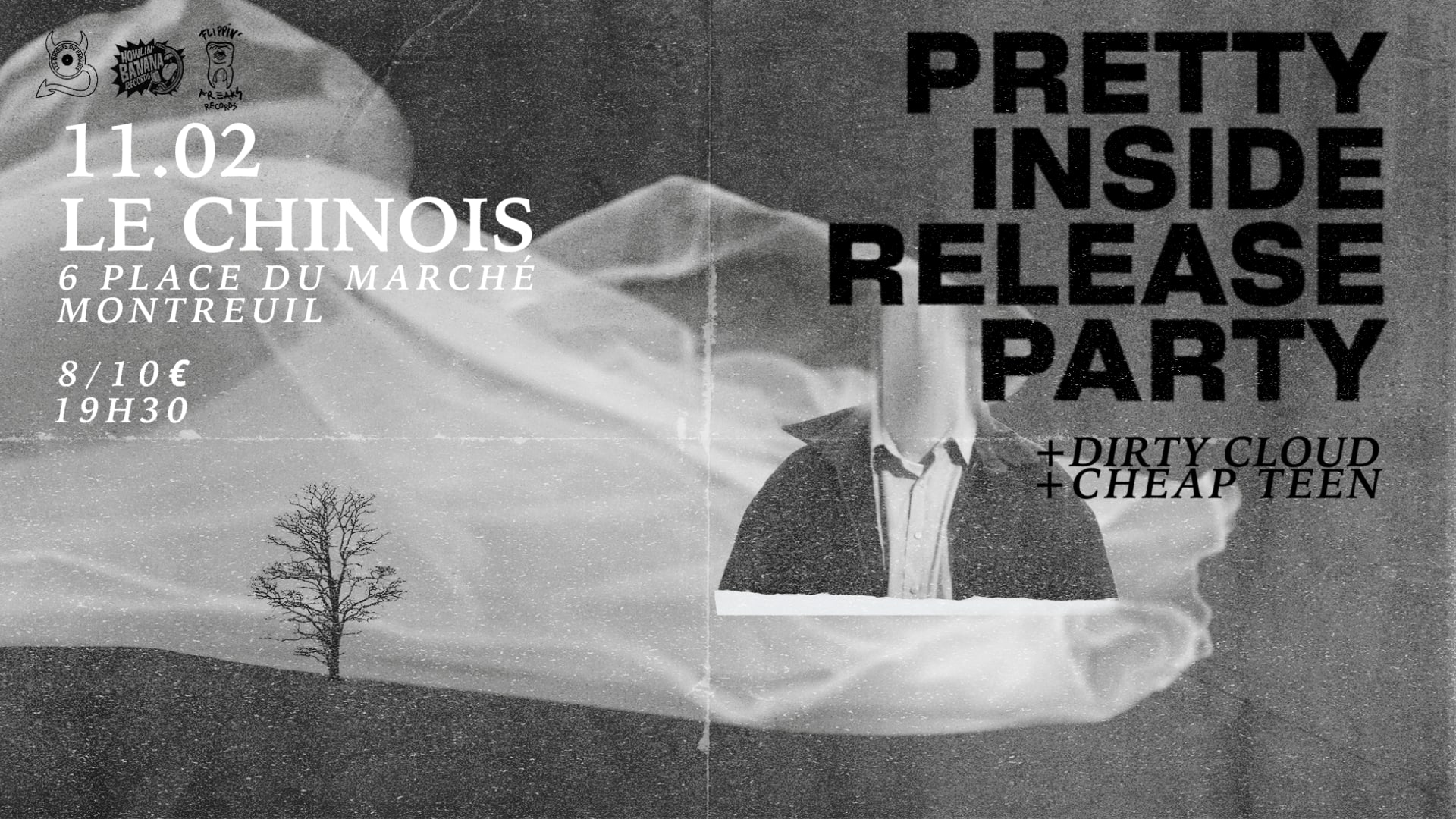 Pretty Inside (Release Party) + Dirty Cloud + Cheap Teen