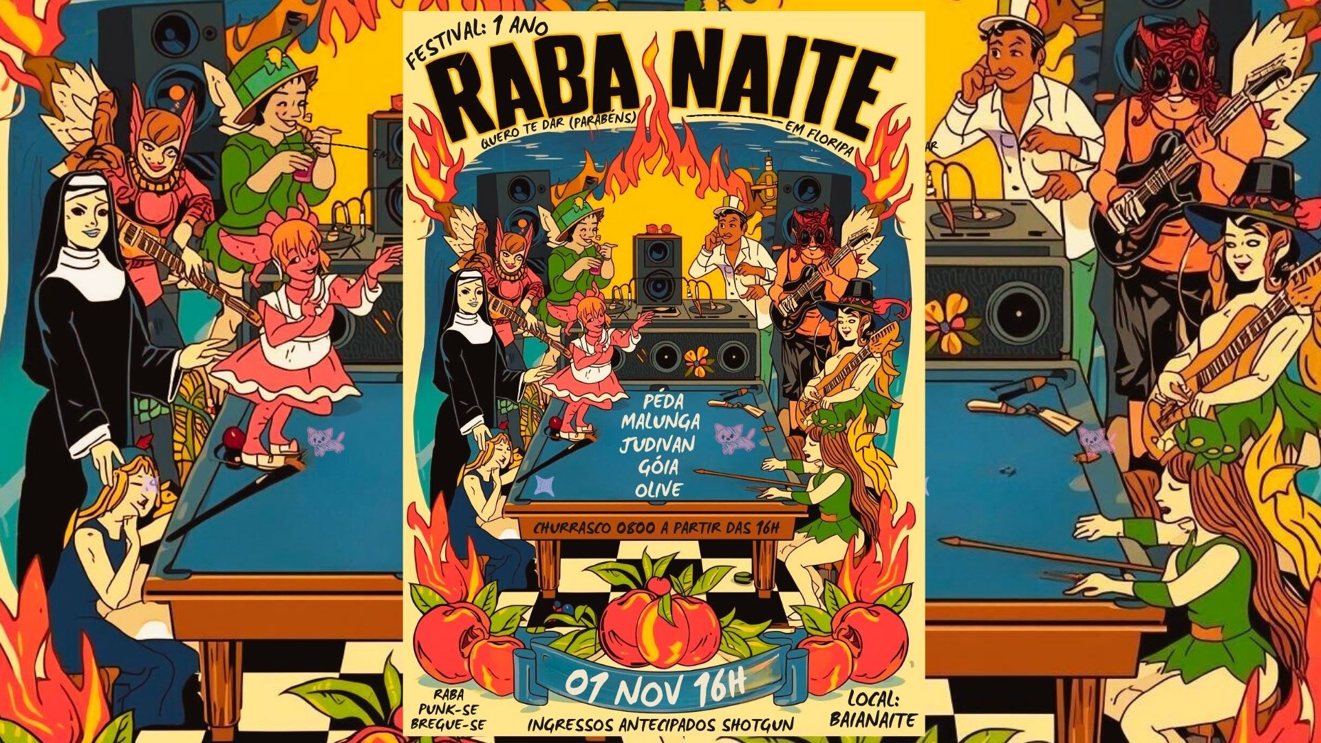 Festival Raba Naite : Quero Te Dar (Parabéns) Em Floripa