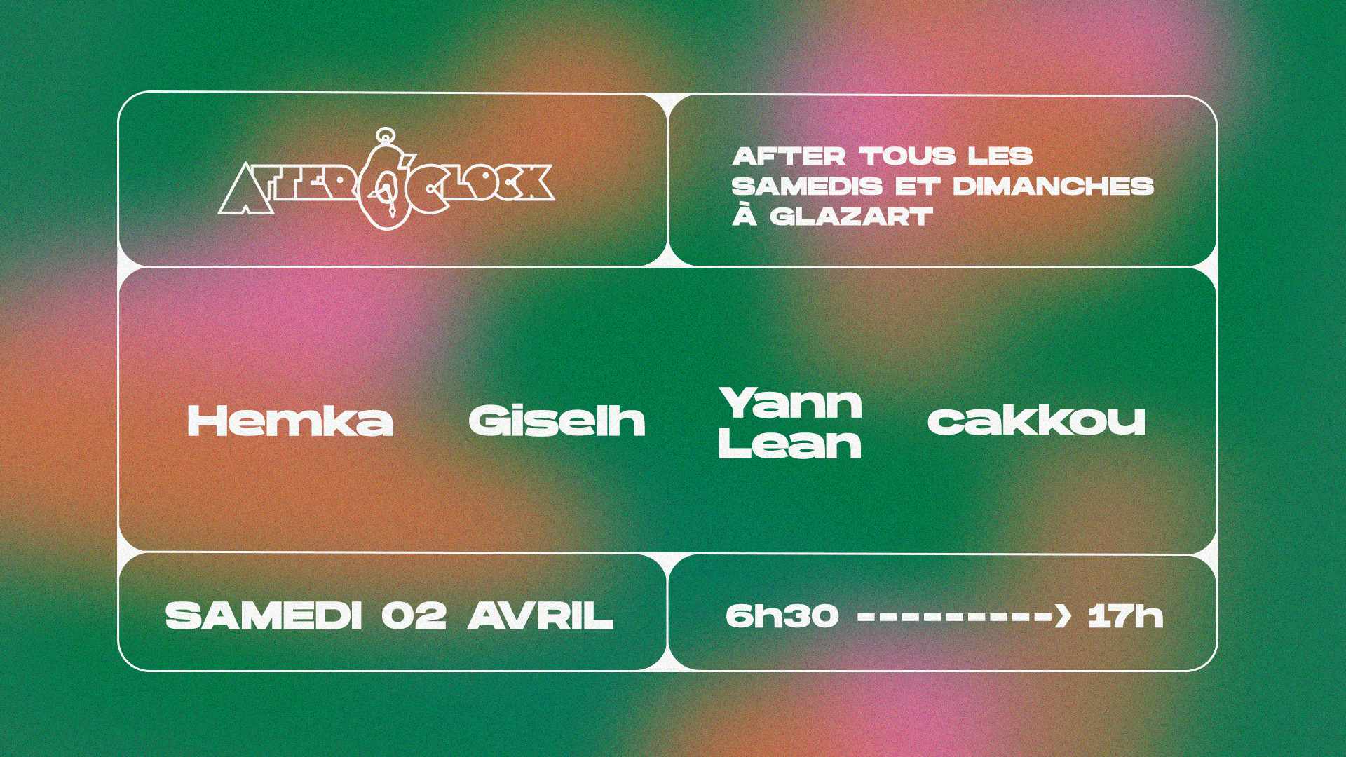 After O'clock : Hemka, Giselh, Yann Lean, Cakkou