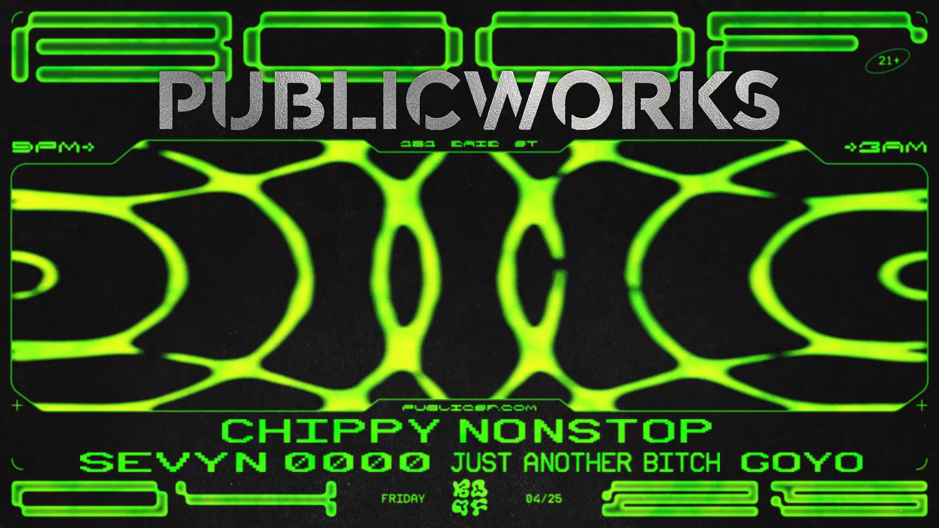 Boof X Public Works: Chippy Nonstop, Sevyn 0000, Jab, Goyo