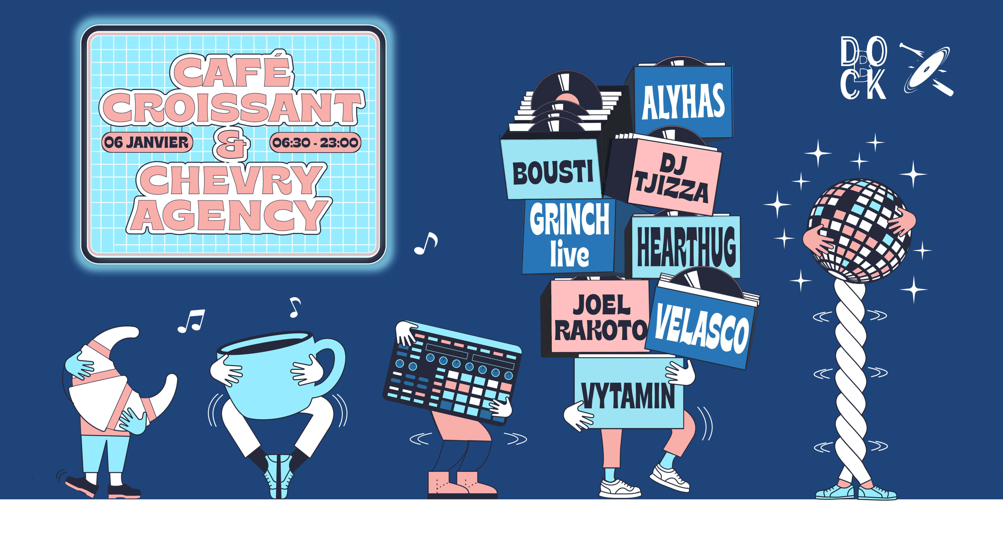 Café Croissant & Chevry Agency - Velasco, Hearthug & More