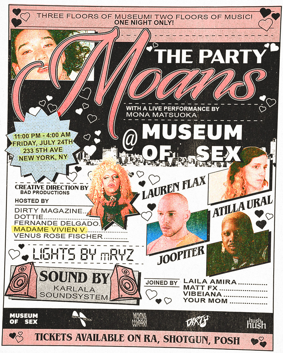 Moans - W/ Lauren Flax, Mona Matsuoka, Moving Company + More