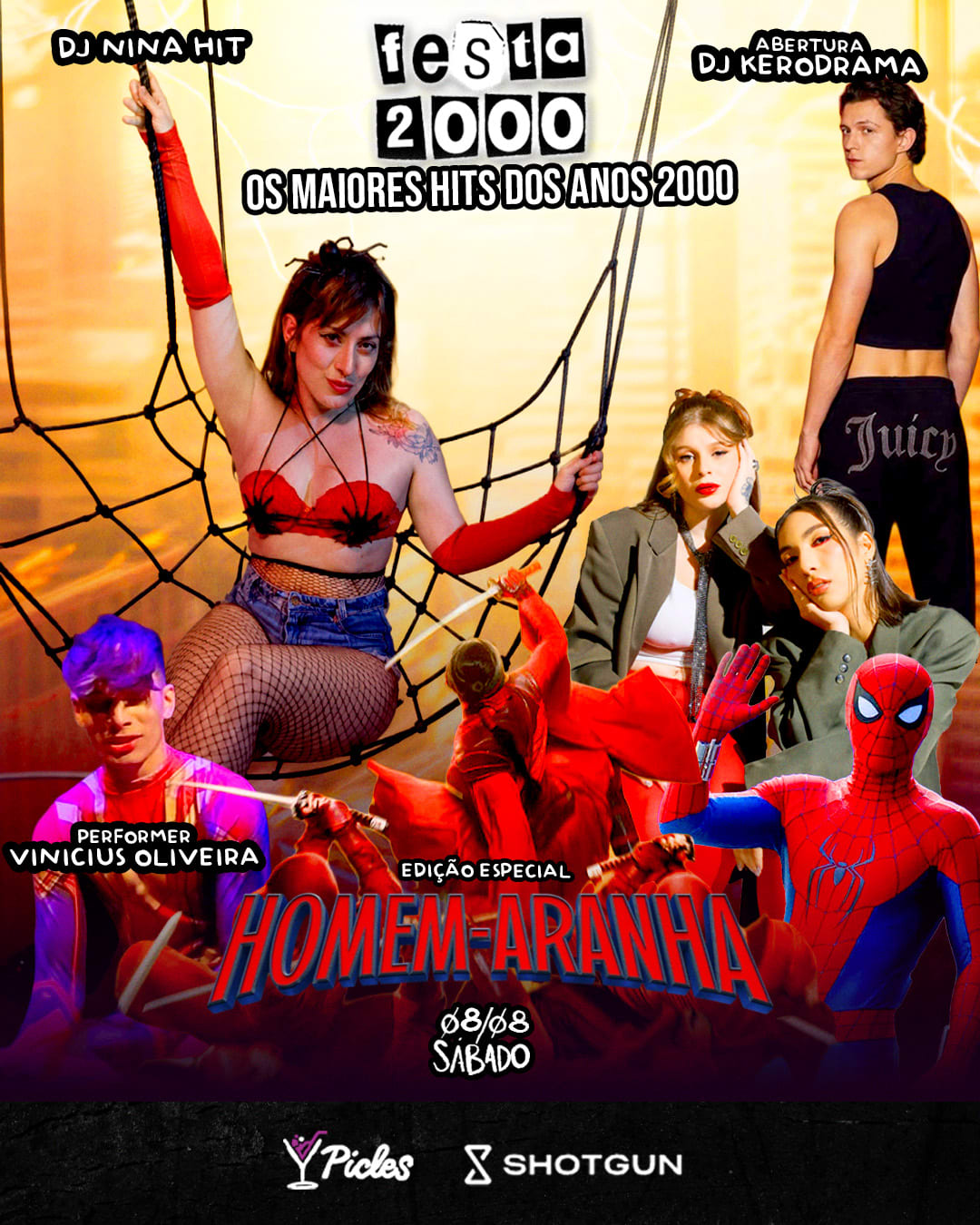 Festa 2000 Homem-Aranha - Nina Hit + Kerodrama