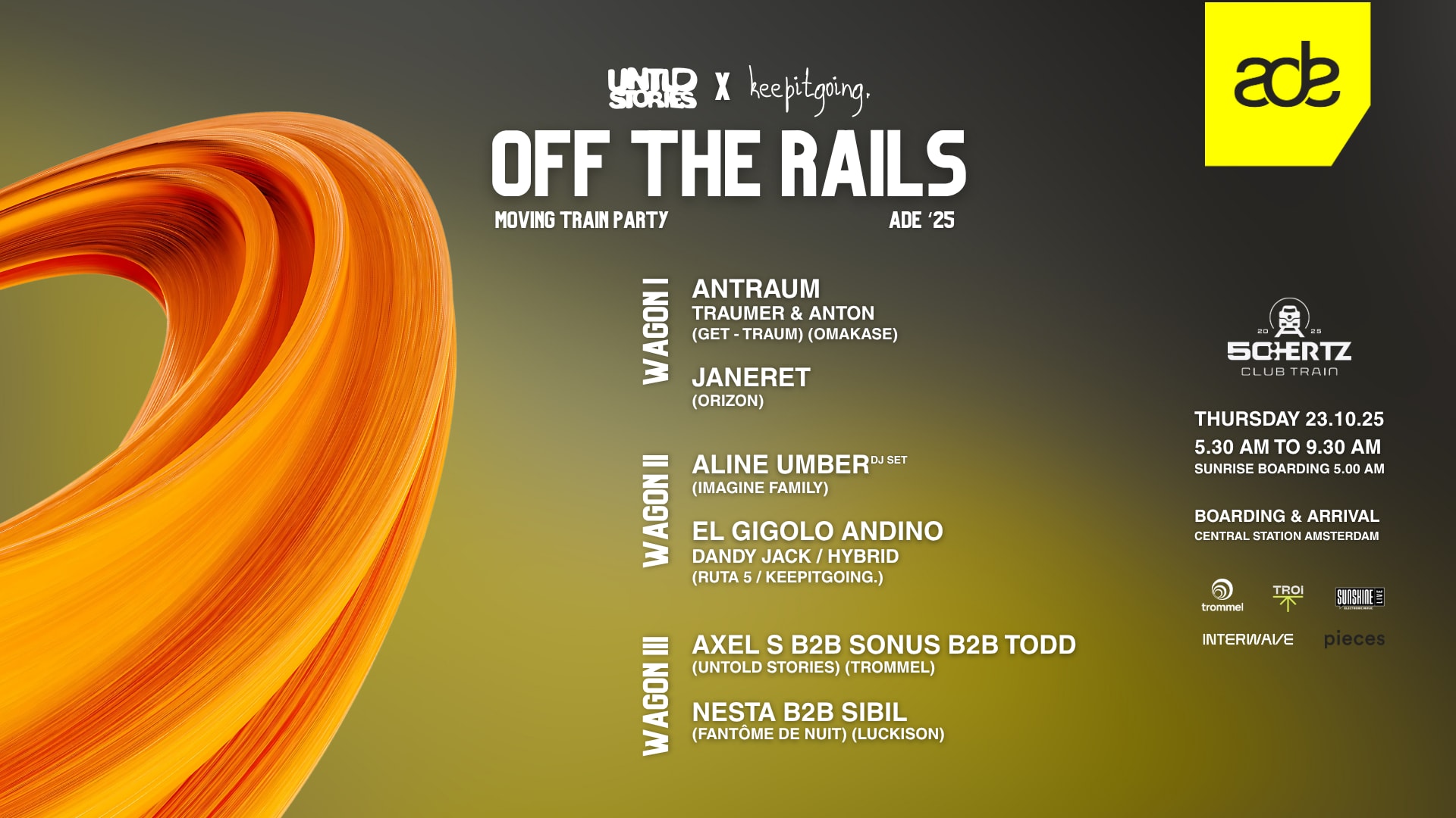 Untold Stories X Keepitgoing. Presents Off The Rails Ade '25