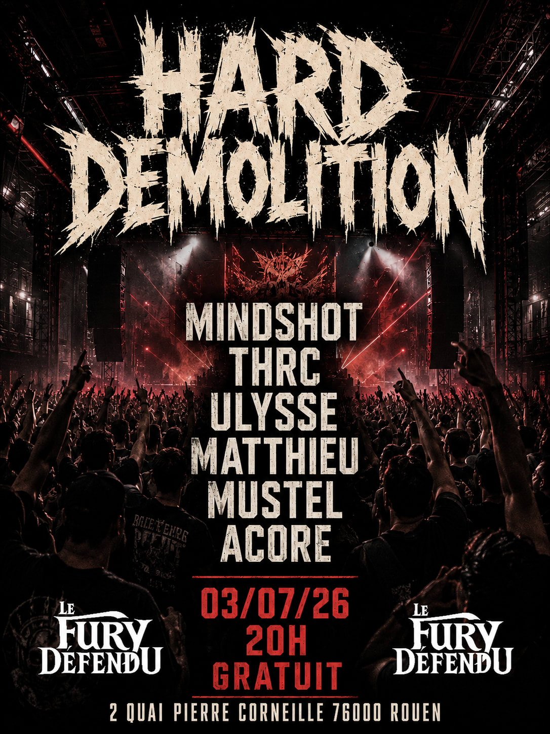 Soirée Techno Hard Demolition