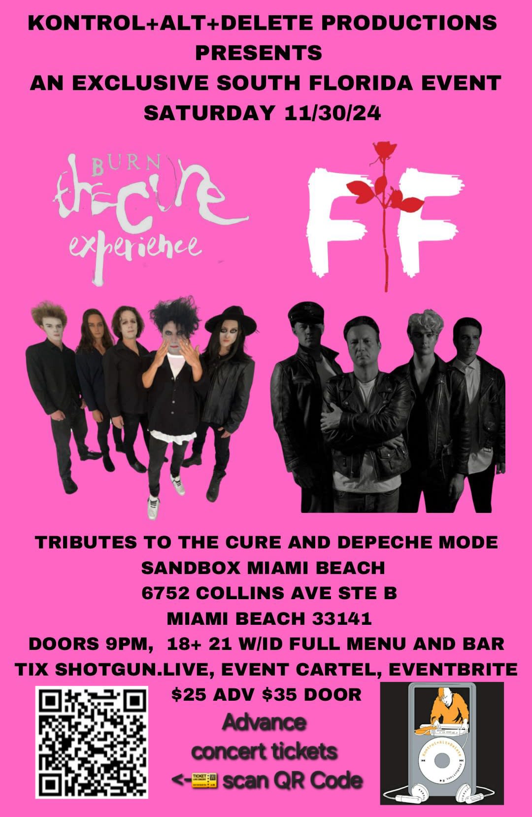 The Cure & Depeche Mode Tribute Exclusive Florida Fall Show