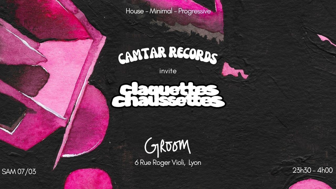 Camtar Records Invite Claquettes Chaussettes
