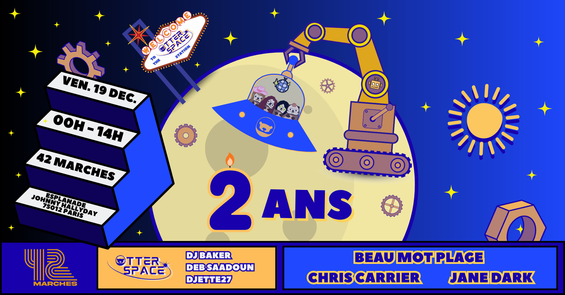 Otter Space 2 Ans : Chris Carrier, Beau Mot Plage, Jane Dark