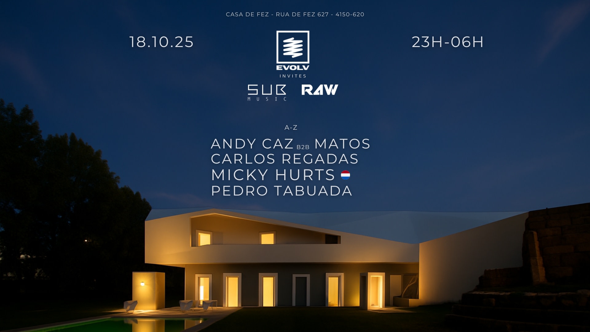 Evolv Invites : R4w & Submusic W/ Micky Hurts