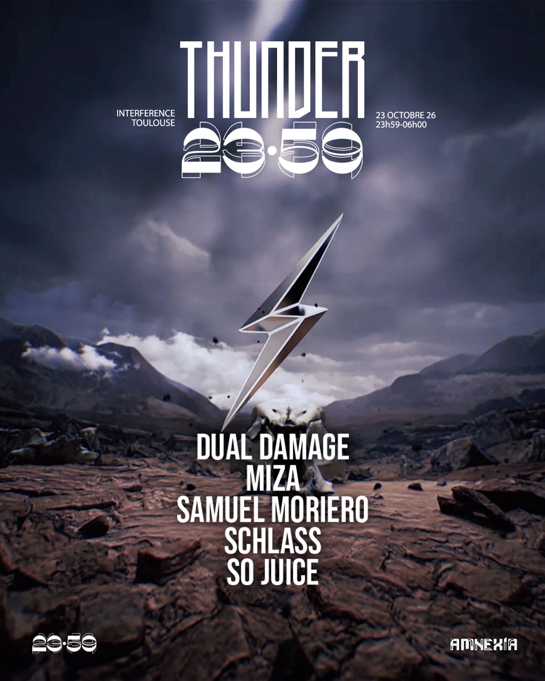 23:59 X Thunder : Samuel Moriero, Dual Damage, Schlass