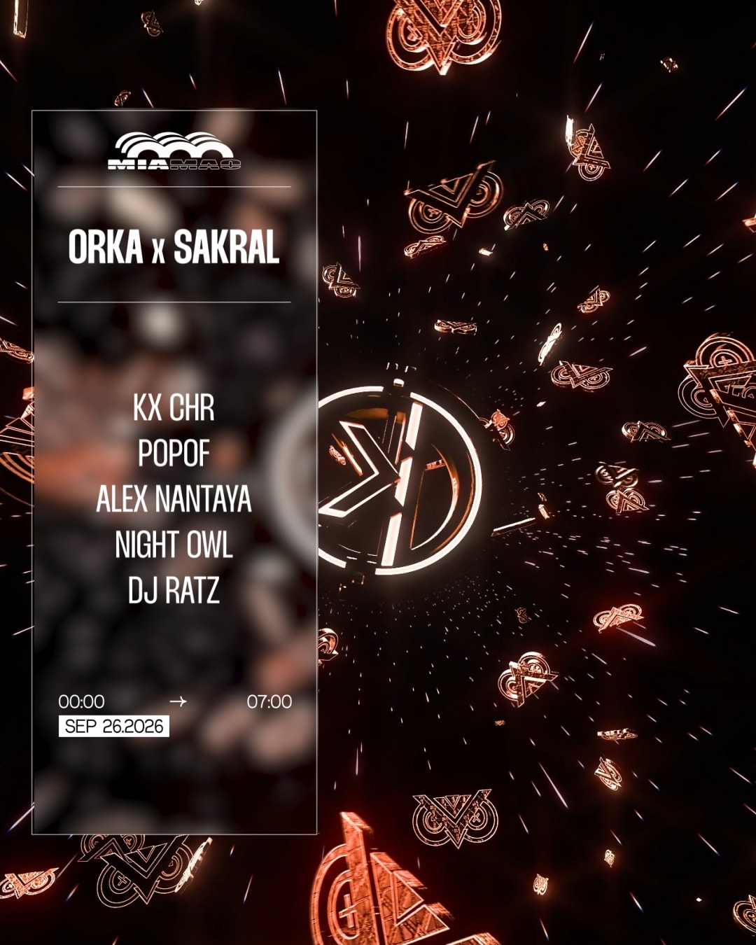 Orka X Sakral : Kx Chr, Popof, Alex Nantaya, Night Owl, Ratz