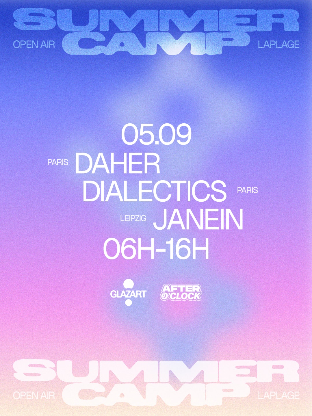 After O'clock X La Plage Open Air : Janein, Daher & More