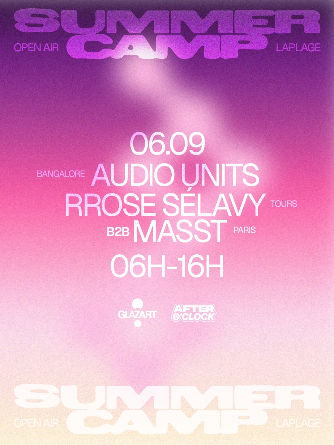 After O'clock X La Plage Open Air : Audio Units & More
