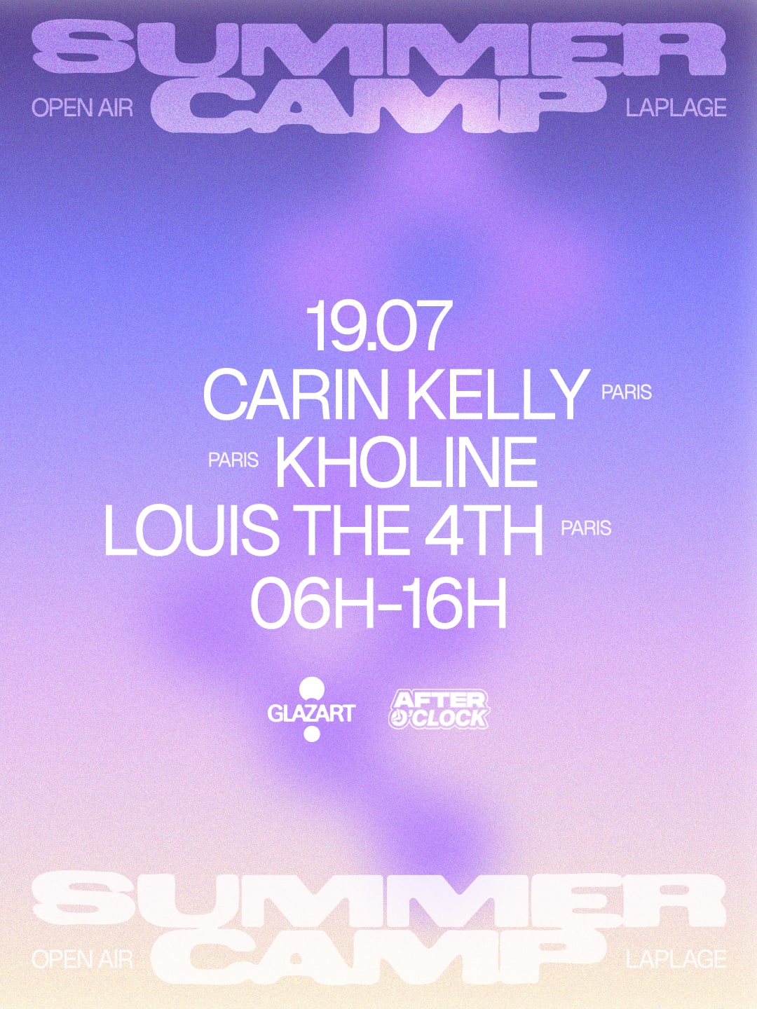 After O'clock X La Plage Open Air : Carin Kelly & More