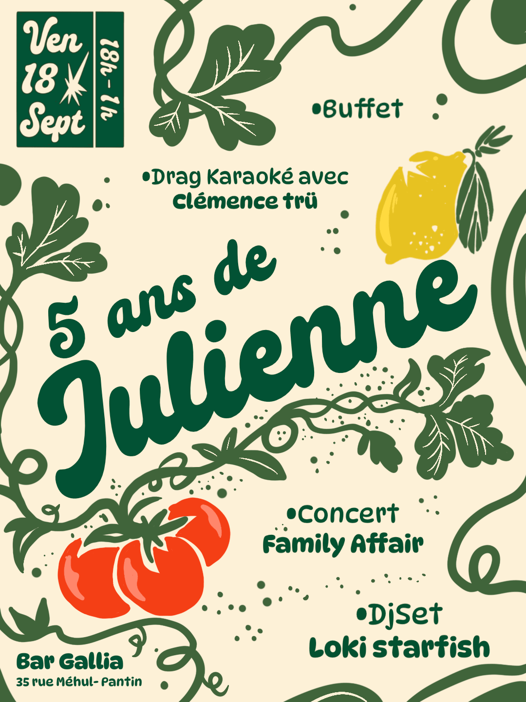 L'épicerie Julienne Fête Ses 5 Ans Au Bar Gallia
