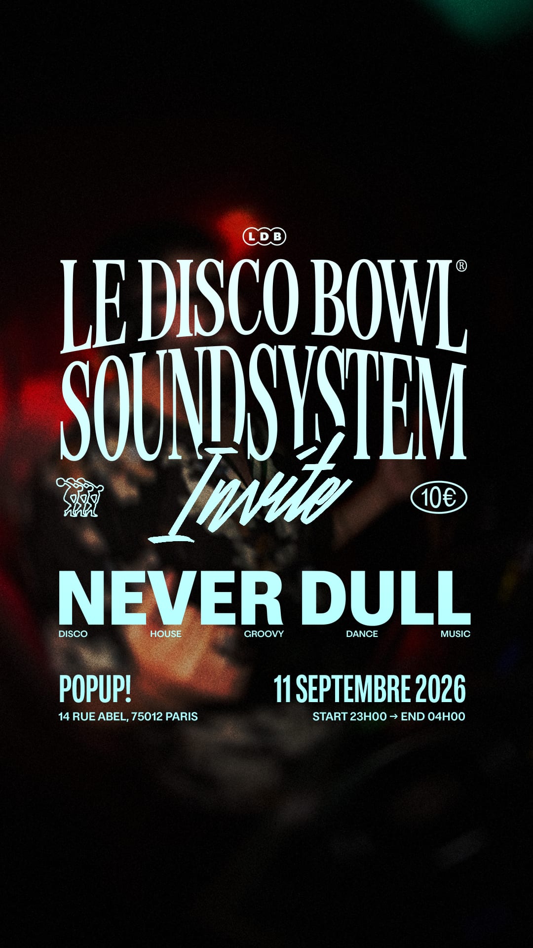 Le Disco Bowl Invite Never Dull