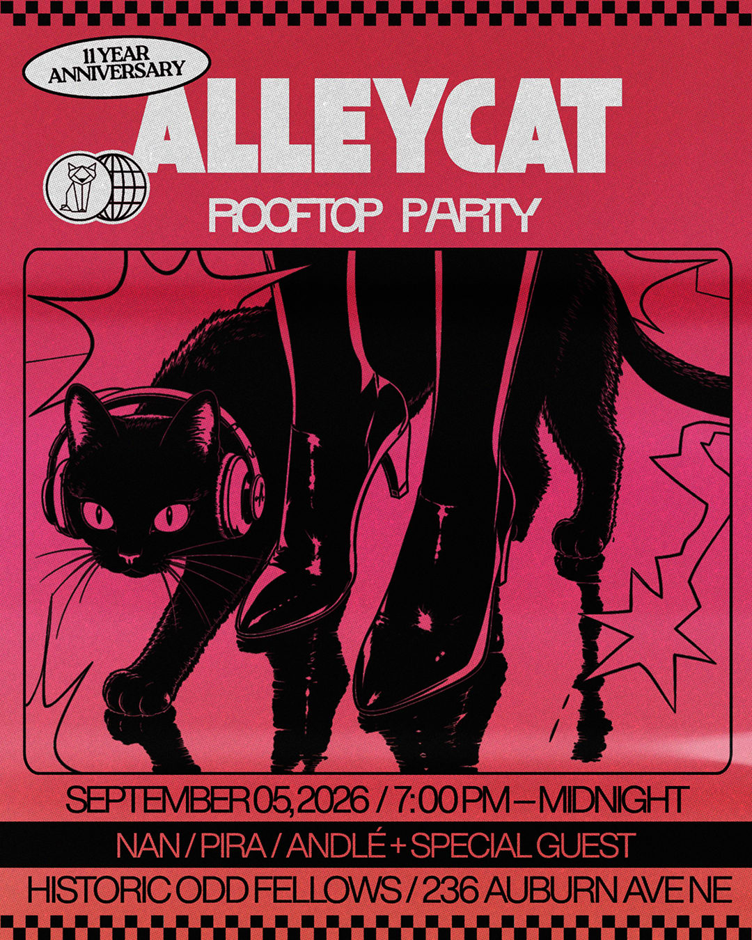 Alley Cat Anniversary Rooftop Party