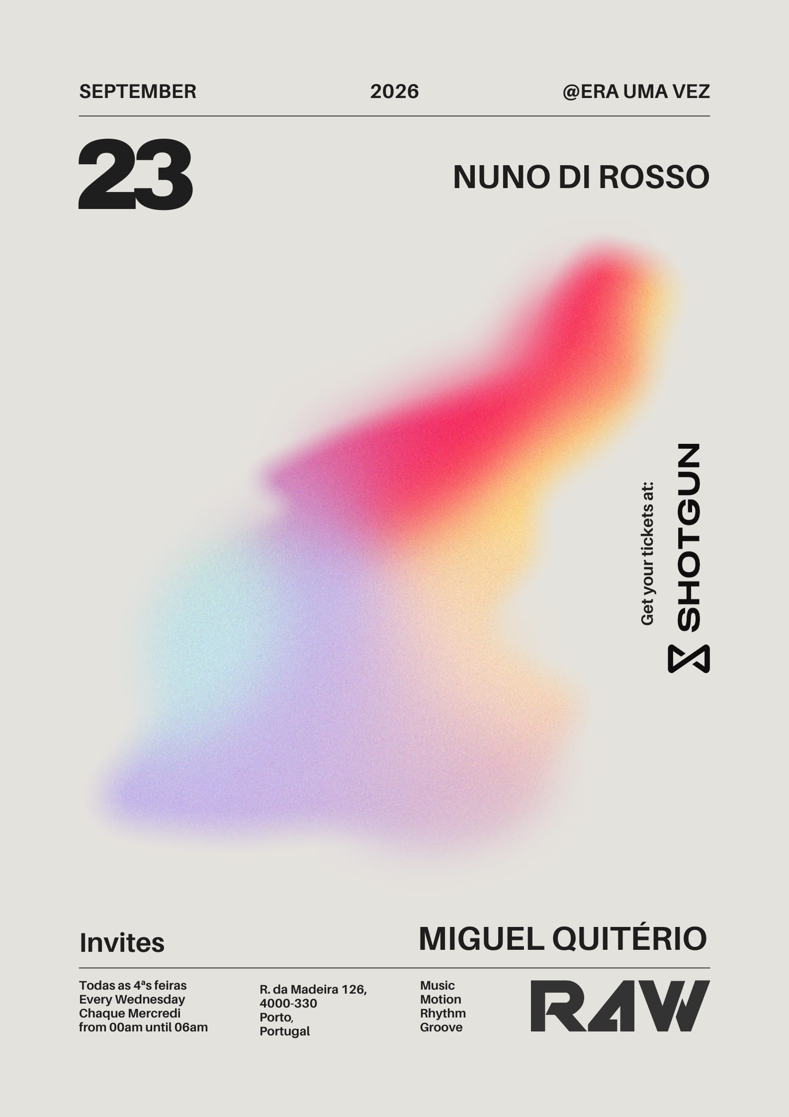 R4w - Nuno DI Rosso Invites Miguel Quitério