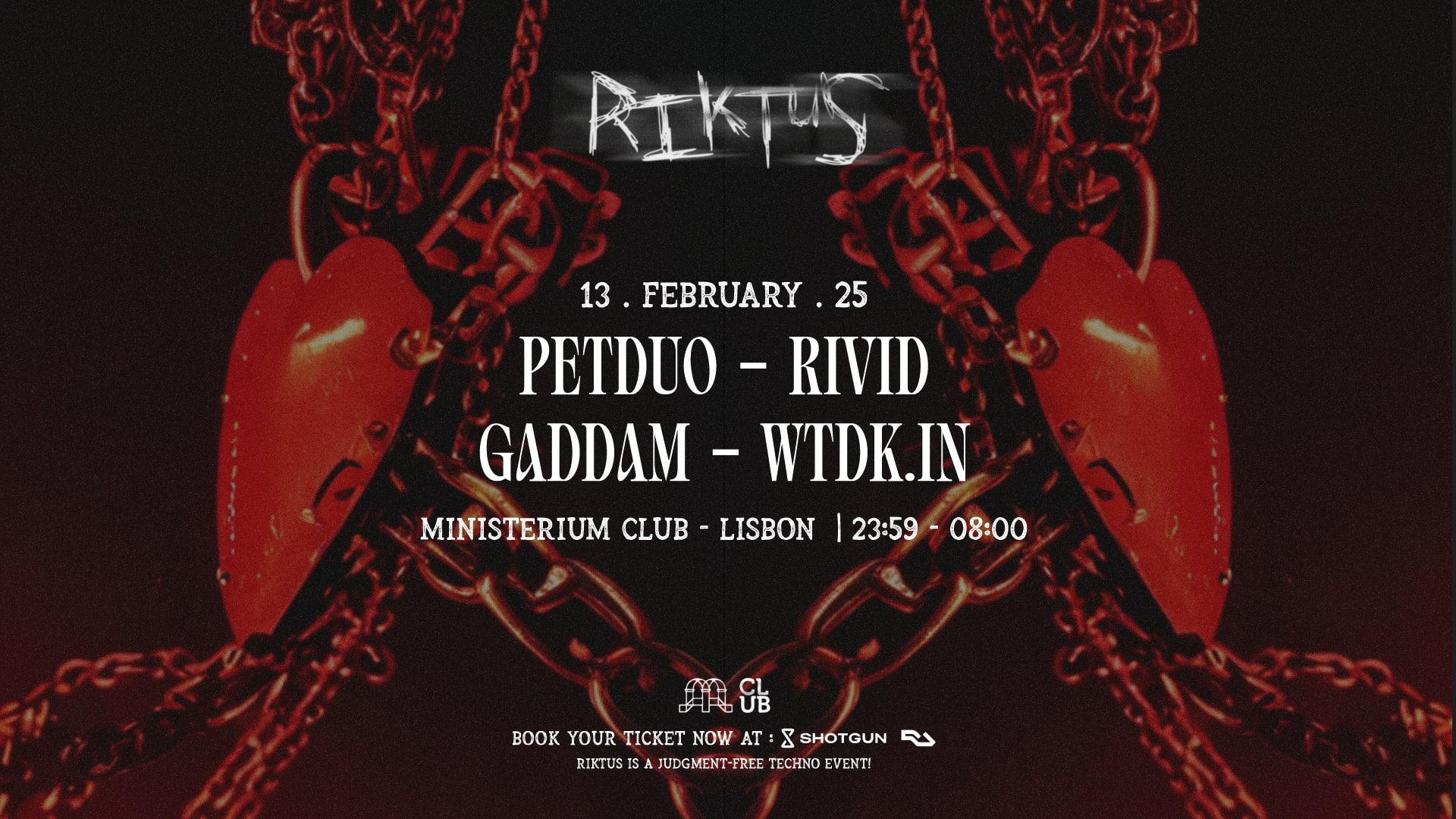 Riktus Valentine's With Petduo (Br), Rivid (Cz) And More!