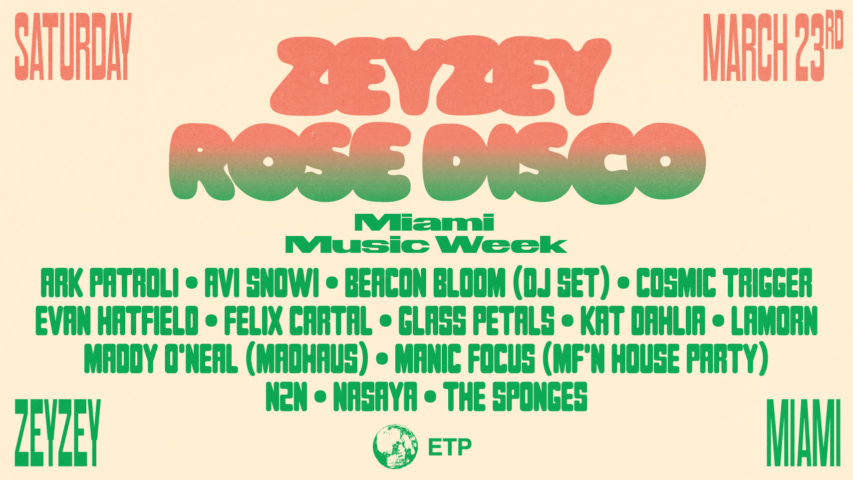 Zeyzey Rose Disco Ft Manic Focus, Maddy O’Neal, Felix Cartal