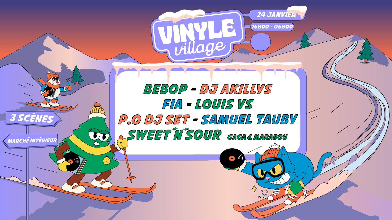 Places Dispo A L'entree-Vinyle Village · Winter Edition Xxl