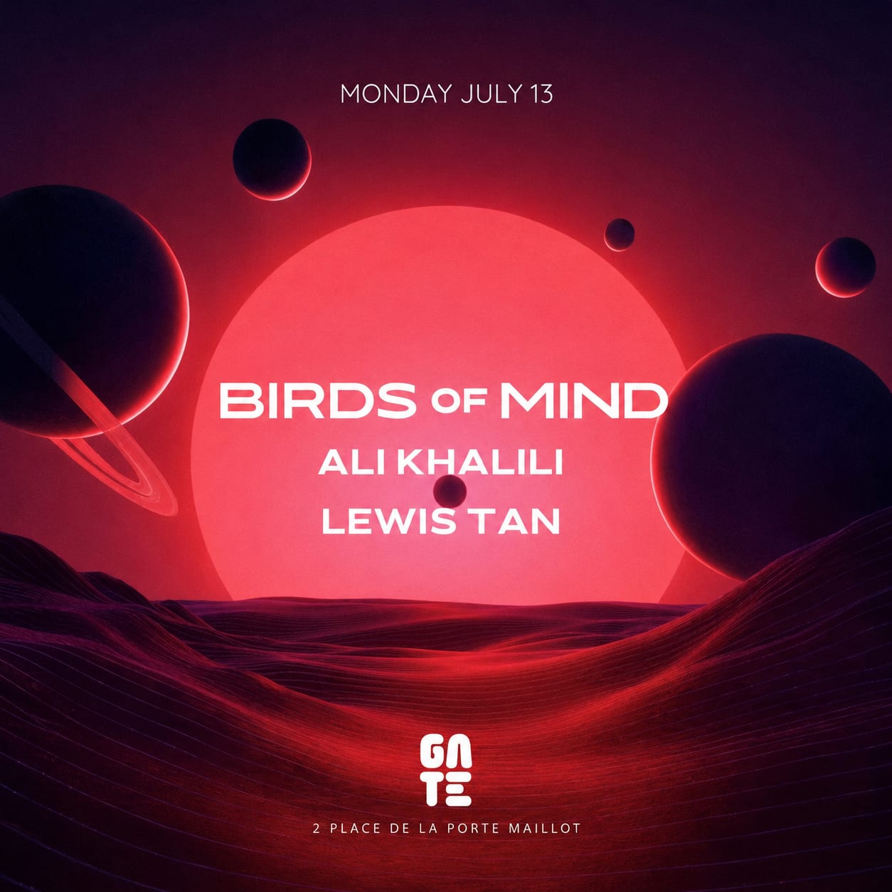 Birds Of Mind X Ali Khalili X Lewis Tan At Gate Club Paris