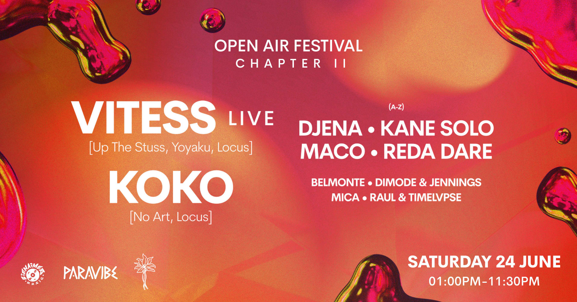 Open Air Festival II W/ Vitess Live, Koko (It) & More