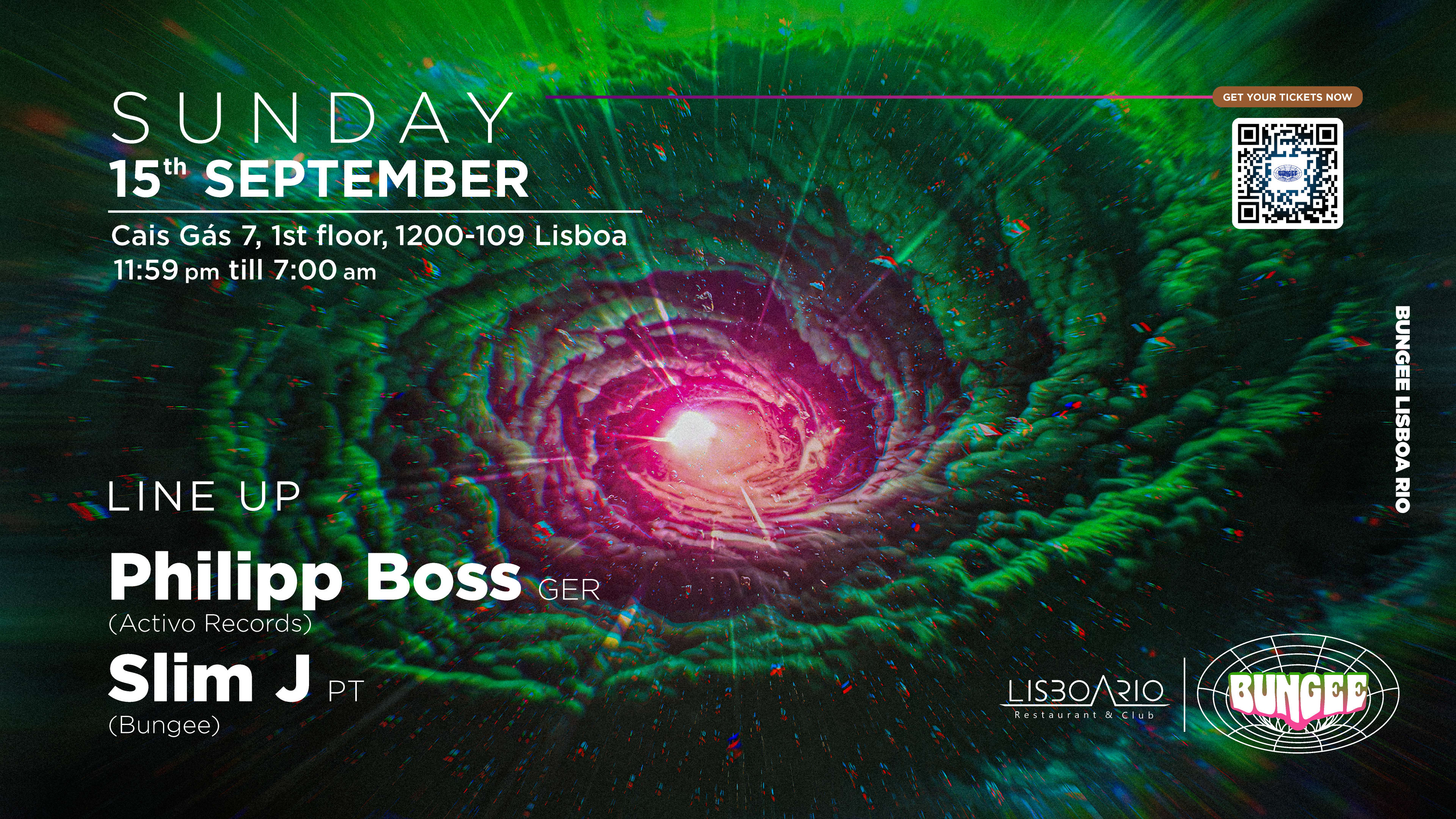 Philipp Boss • Slim J | Sunday 15 Sep • Lisboa Rio