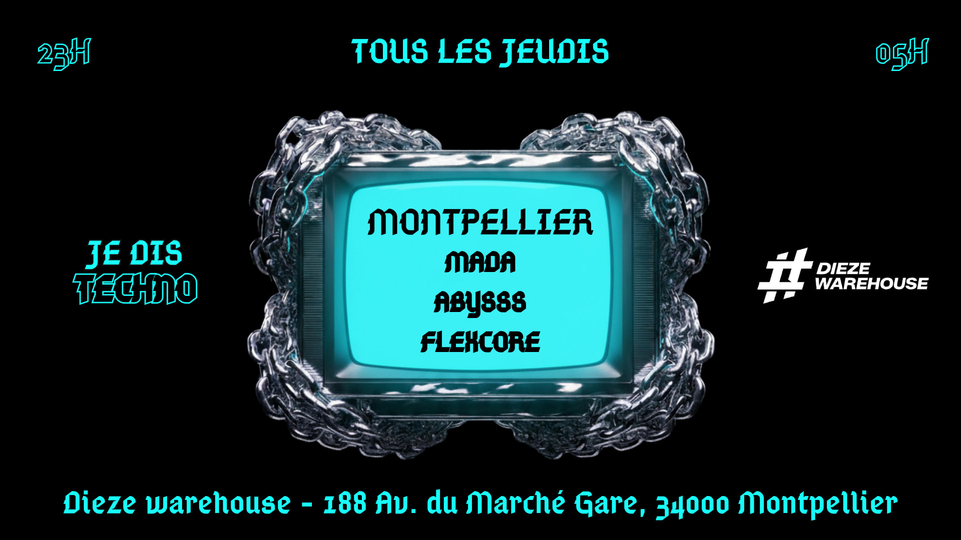 Je Dis Techno - Dieze Warehouse - 09/04
