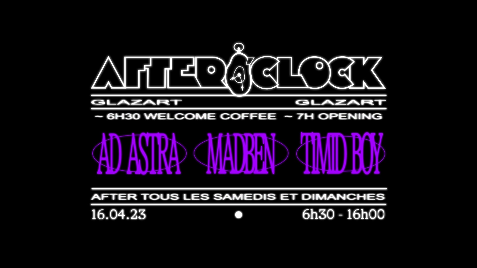 After O'clock : Ad Astra, Madben, Timid Boy