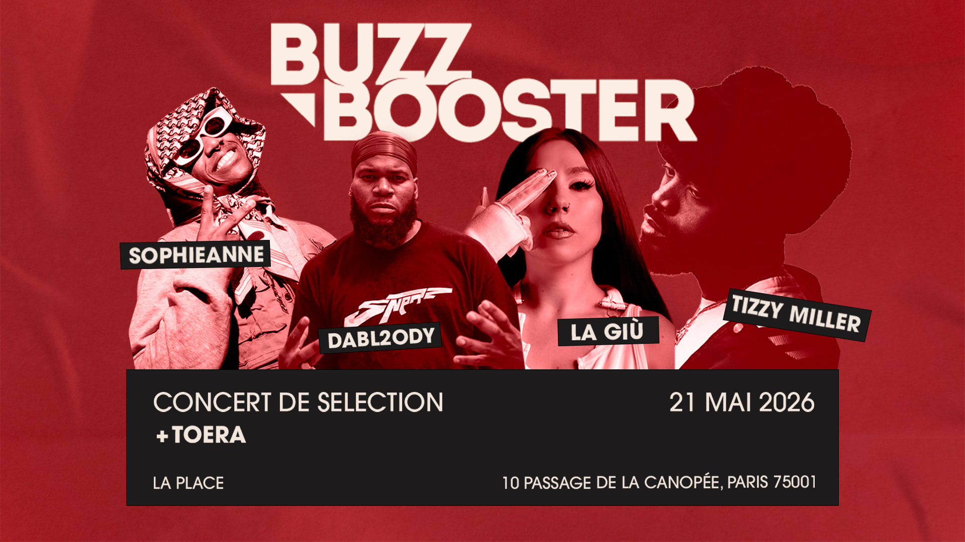 Buzz Booster Sélection Ile-De-France + Toera