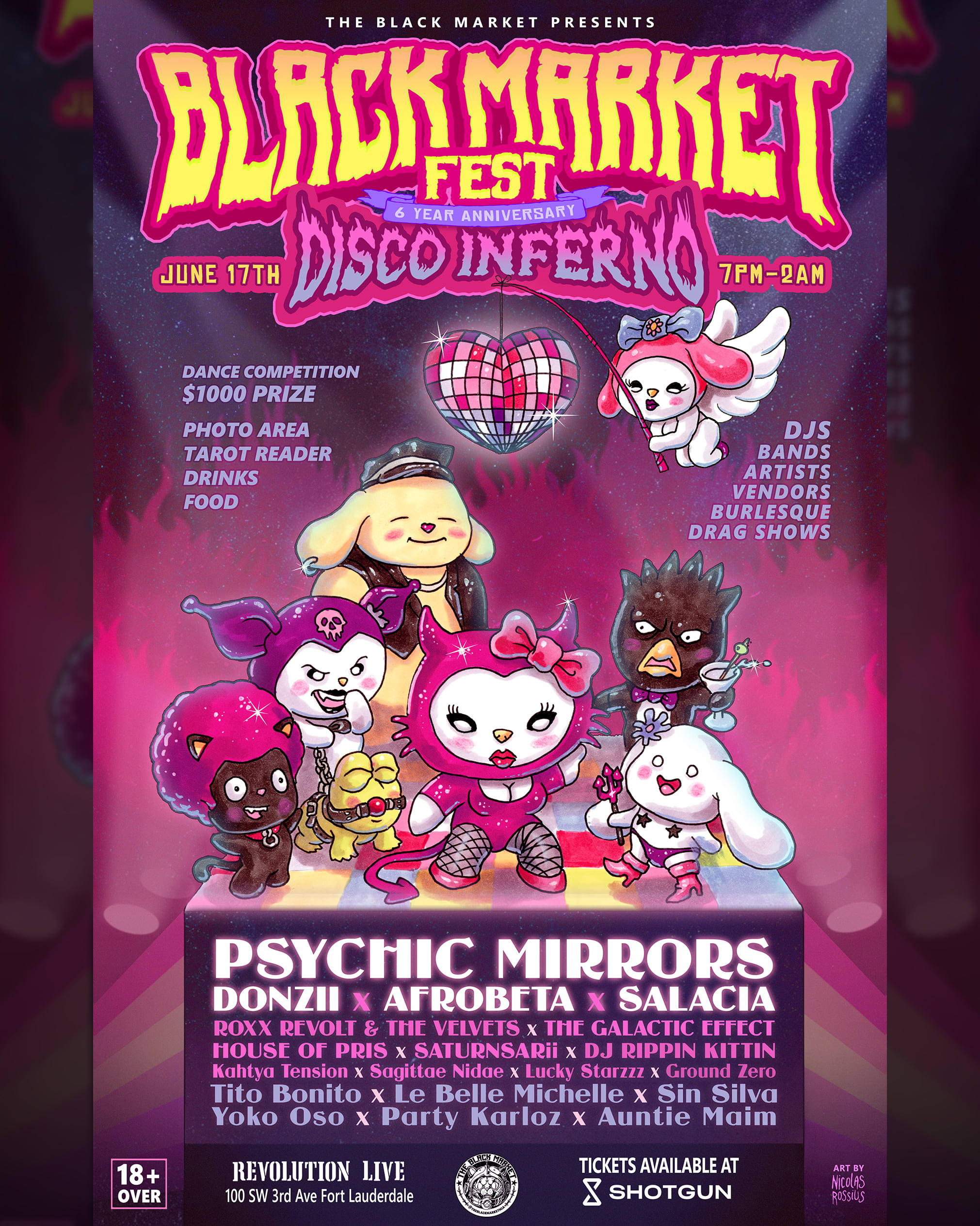 Black Market Fest! 6 Year Anniversary! Disco Inferno!