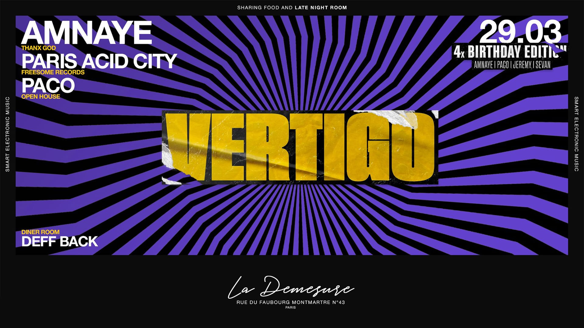 Vertigo: Amnaye, Paris Acid City, Paco