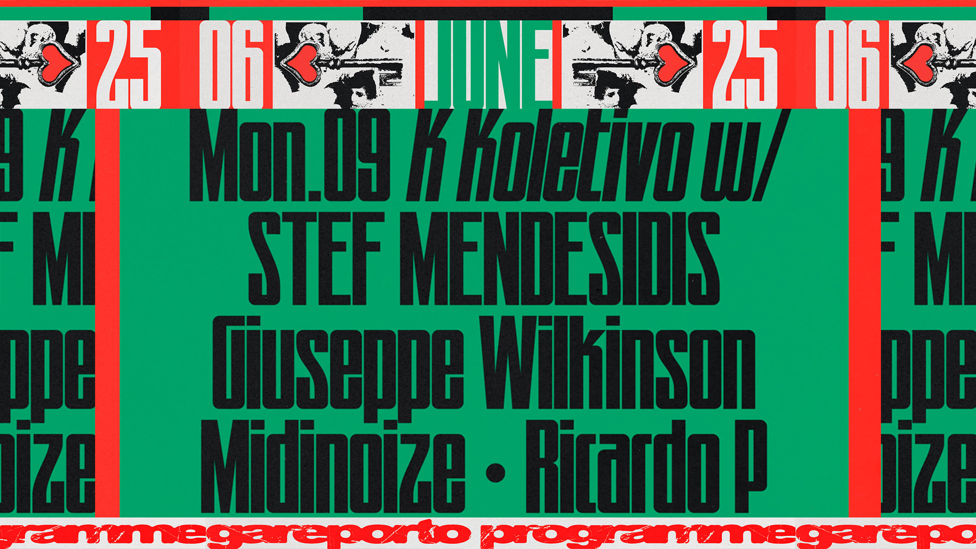 Stef Mendesidis, Giuseppe Wilkinson, Midinoize, Ricardo P.