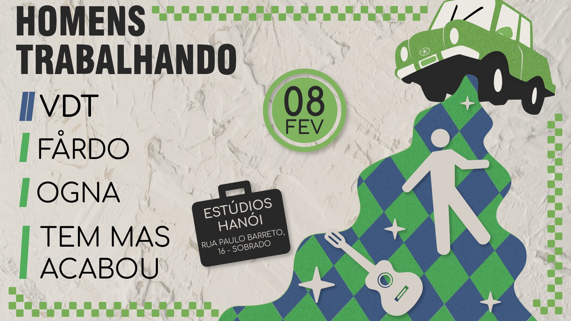 Vdt Tour Homens Trabalhando C/ Ogna, Fårdo E Tem Mas Acabou