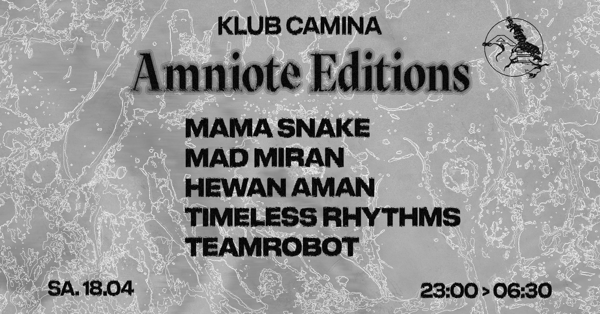 Klub Camina X Amniote Editions [Mama Snake, Mad Miran &+]