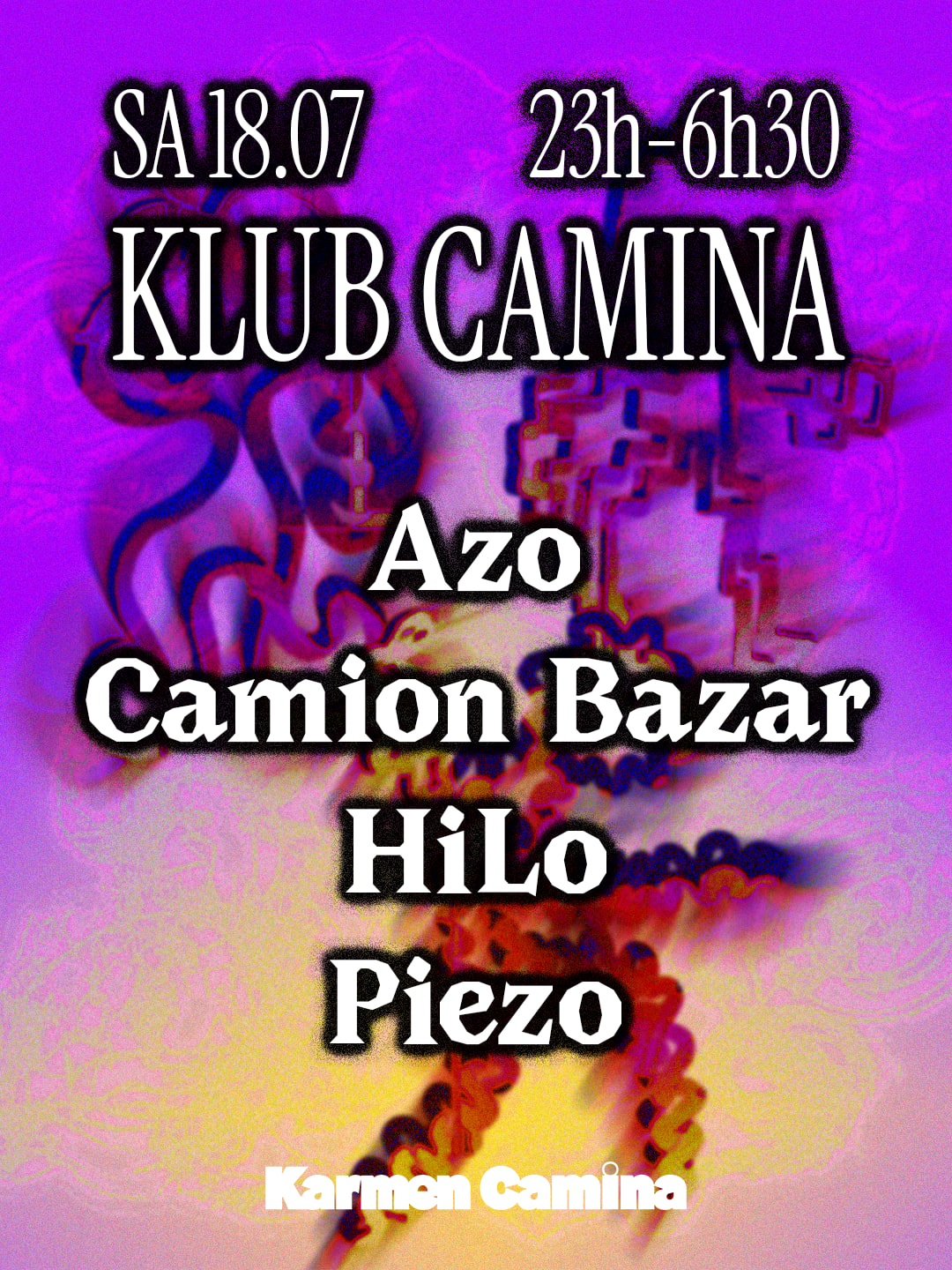 Klub Camina [Azo, Camion Bazar, Hilo, Piezo (3h30 Set)]