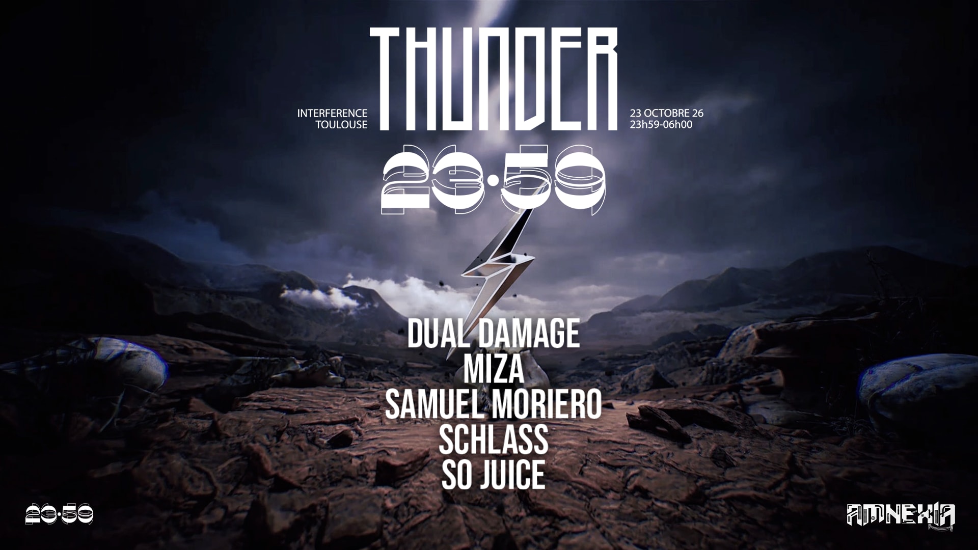 23:59 X Thunder : Samuel Moriero, Dual Damage, Schlass