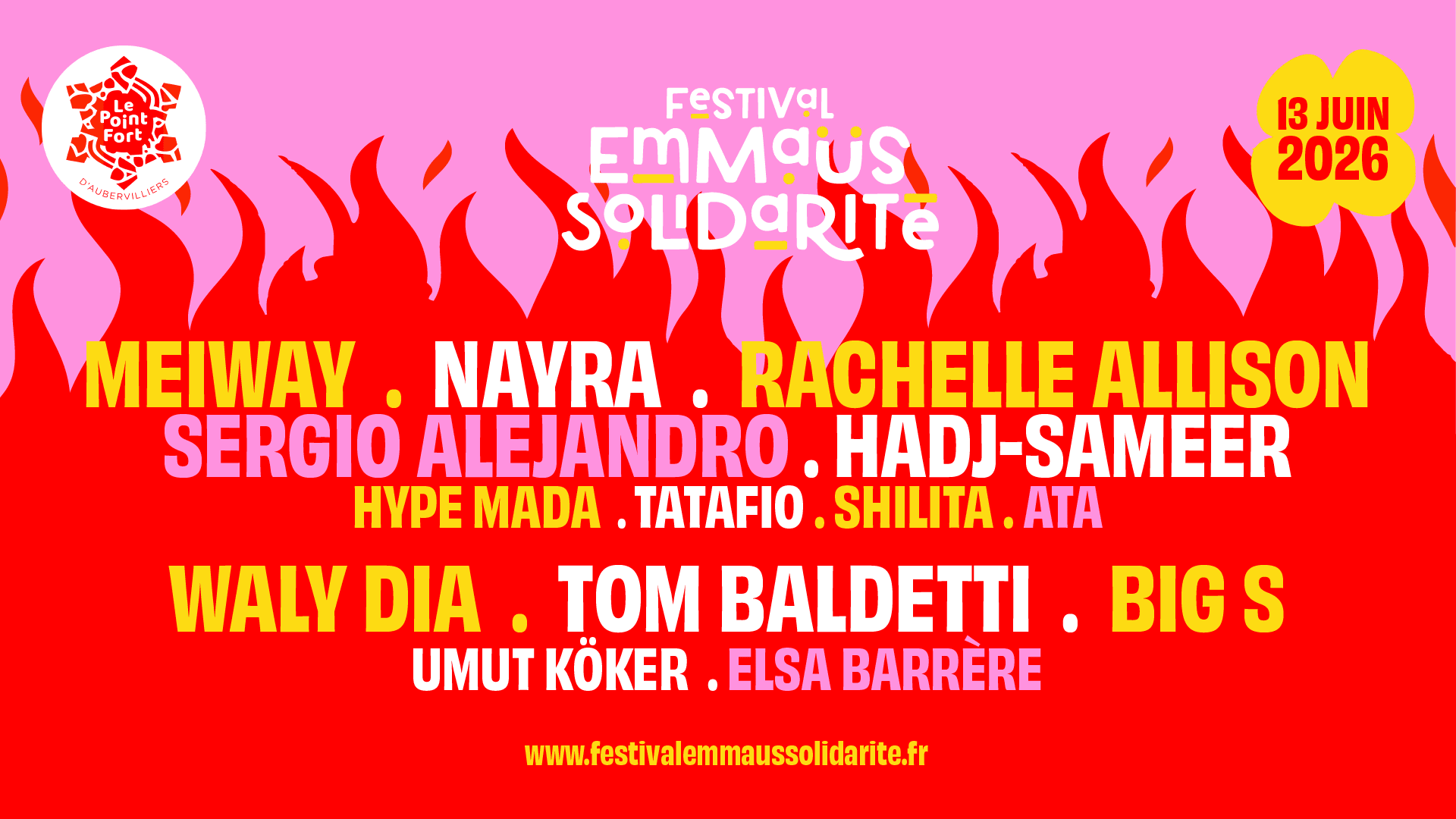 Festival Emmaüs Solidarité #4 : Meiway · Nayra · Waly Dia...