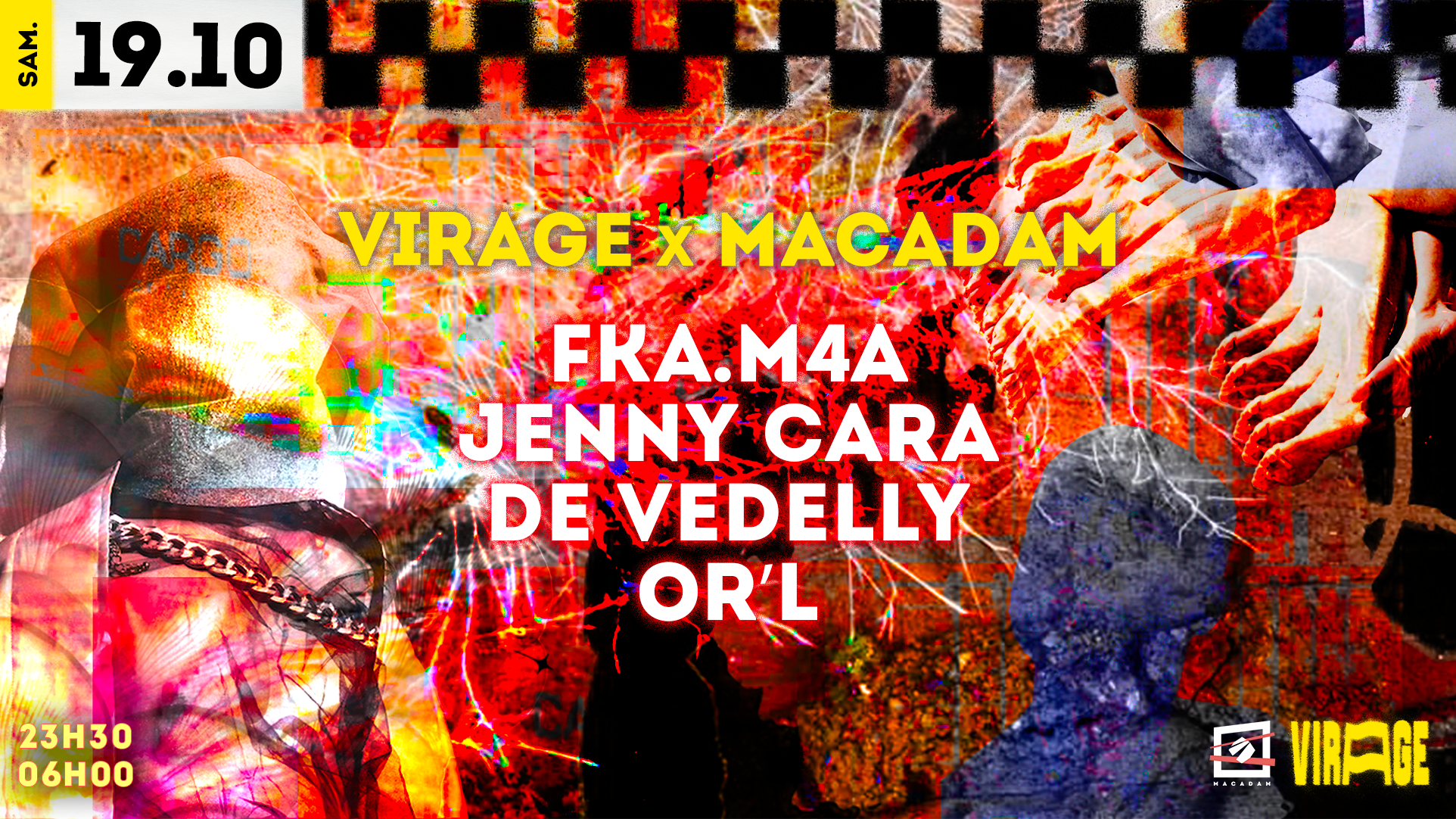 Virage Présente : Fka.M4a, Jenny Cara, De Vedelly