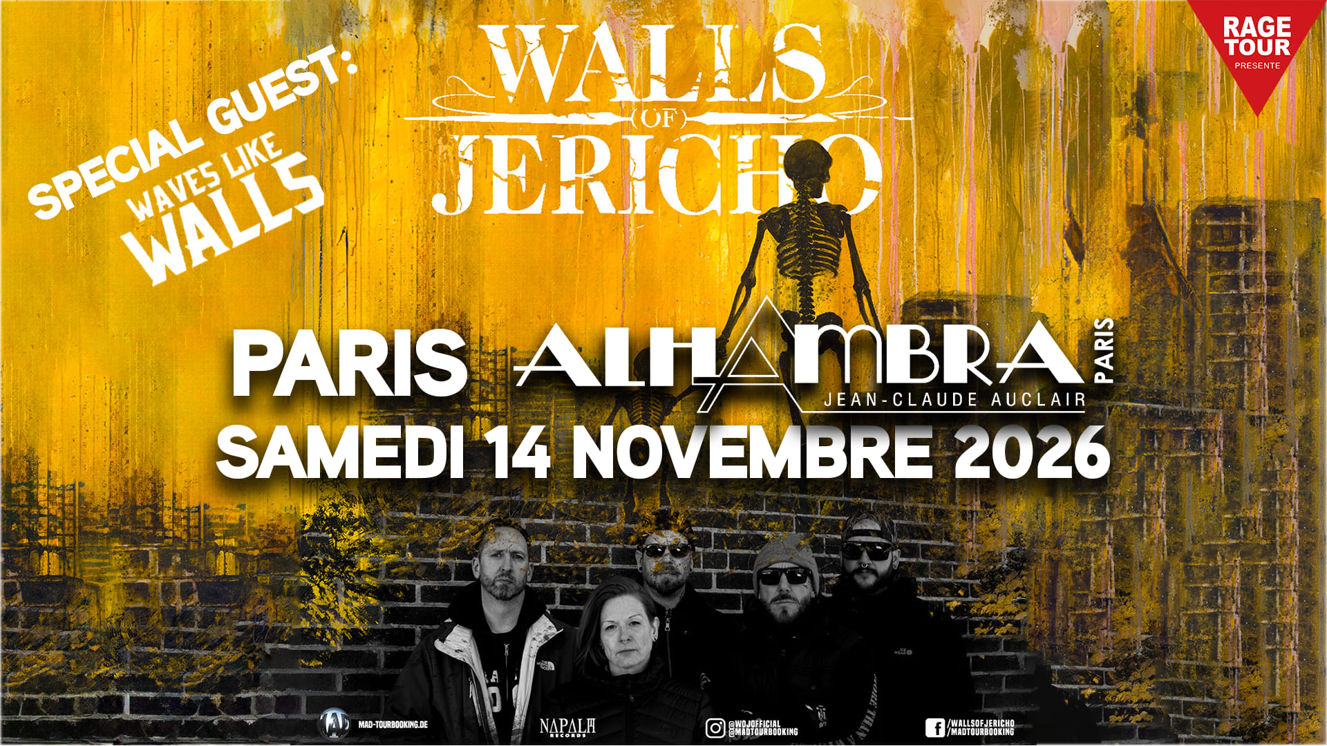 Walls Of Jericho + Waves Like Walls