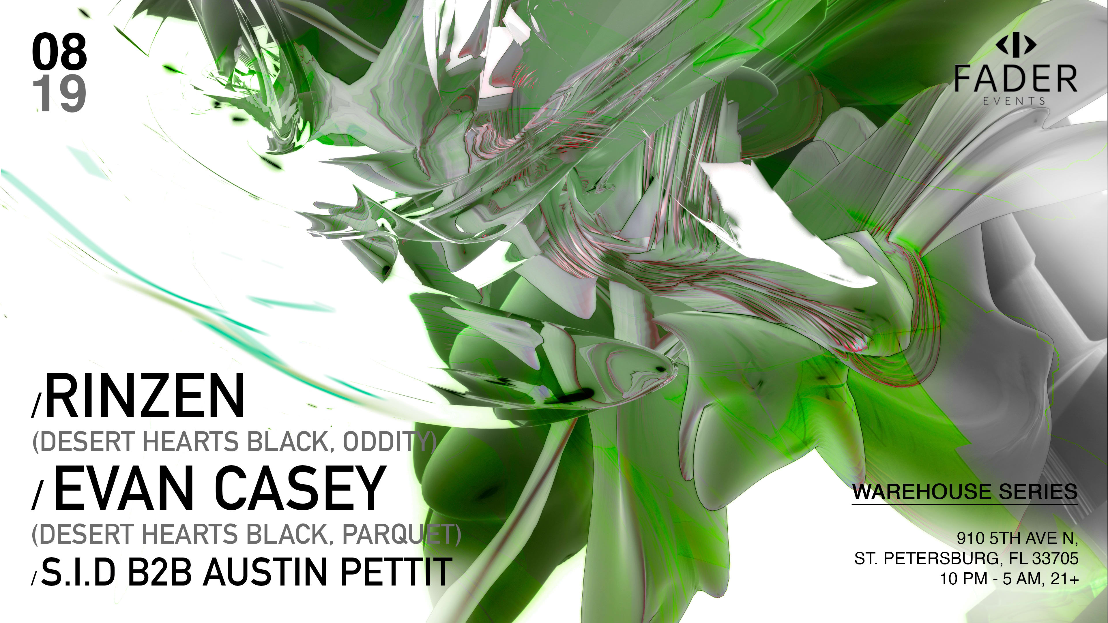 Fader Events Presents: Rinzen & Evan Casey (Desert Hearts Black)