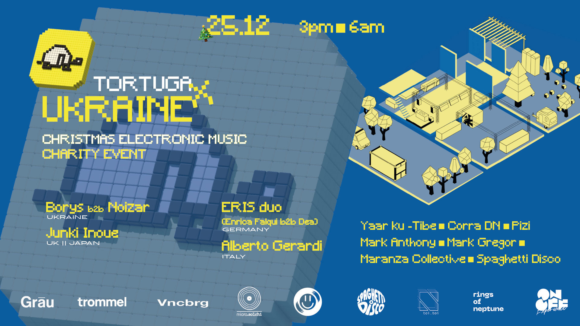 Tortuga X Ukraine / Christmas Electronic Music Charity Event