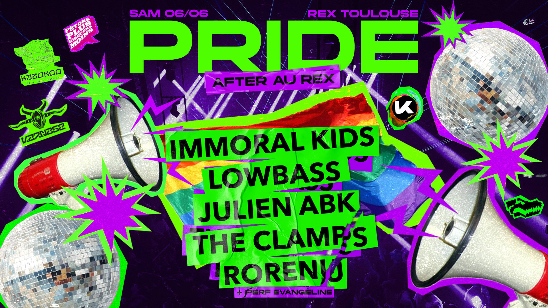 After Pride W/ Lowbass, Immoral Kids, The Clamps & More