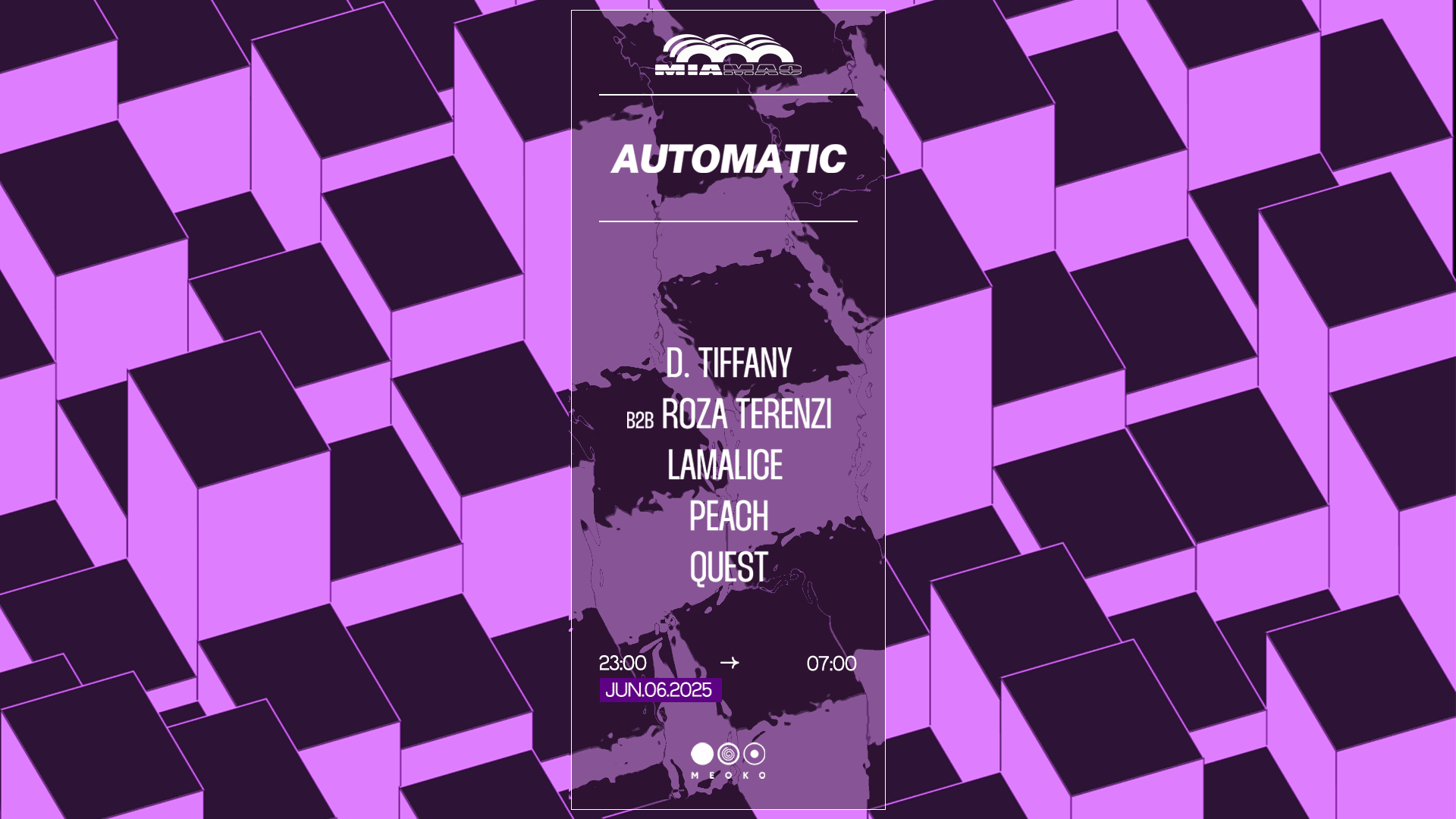 Automatic : Quest, Peach, Roza Terenzi B2b D.Tiffany & More