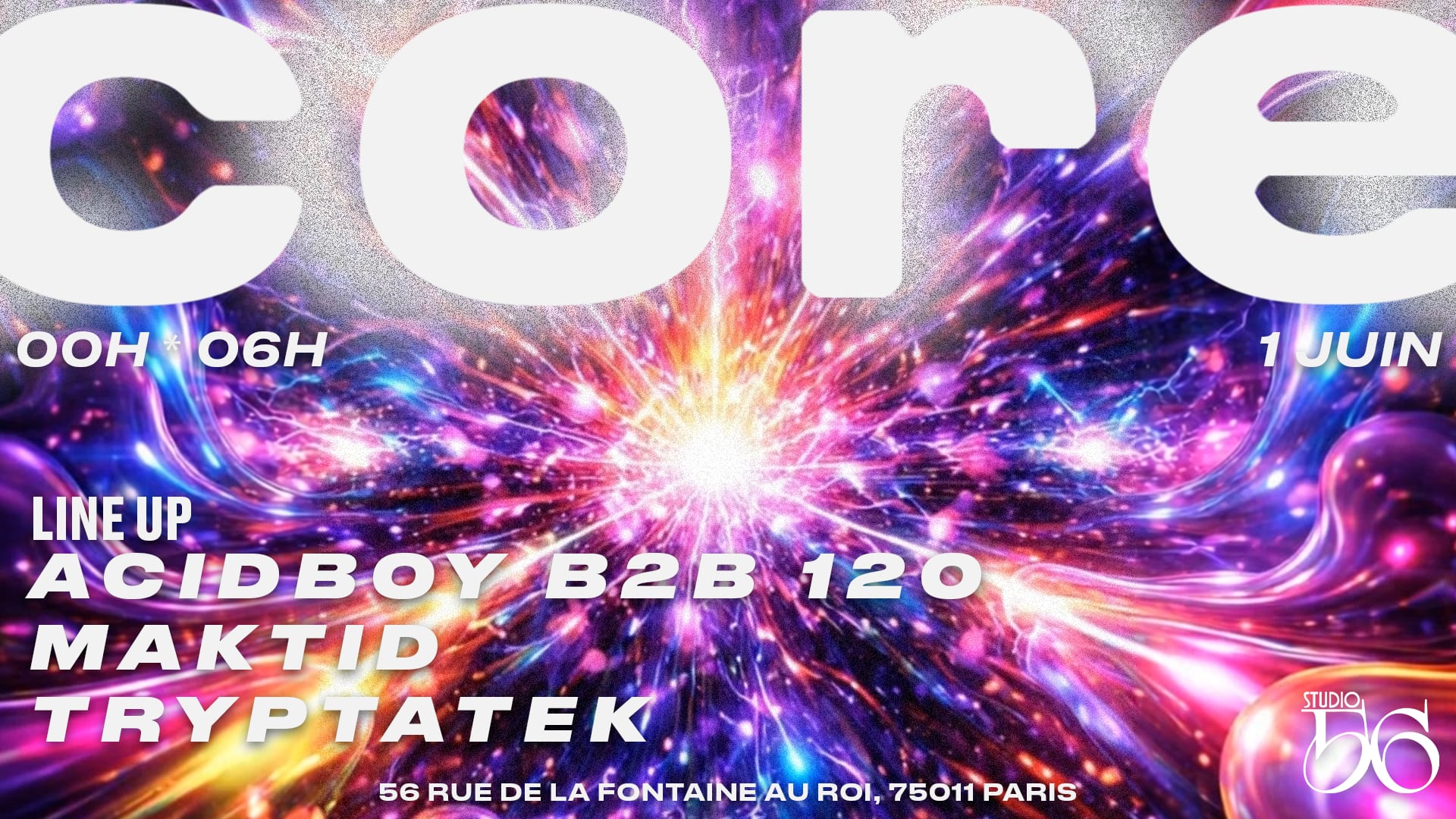 Core W/ Acidboy B2b 120, Maktid  , Tryptatek