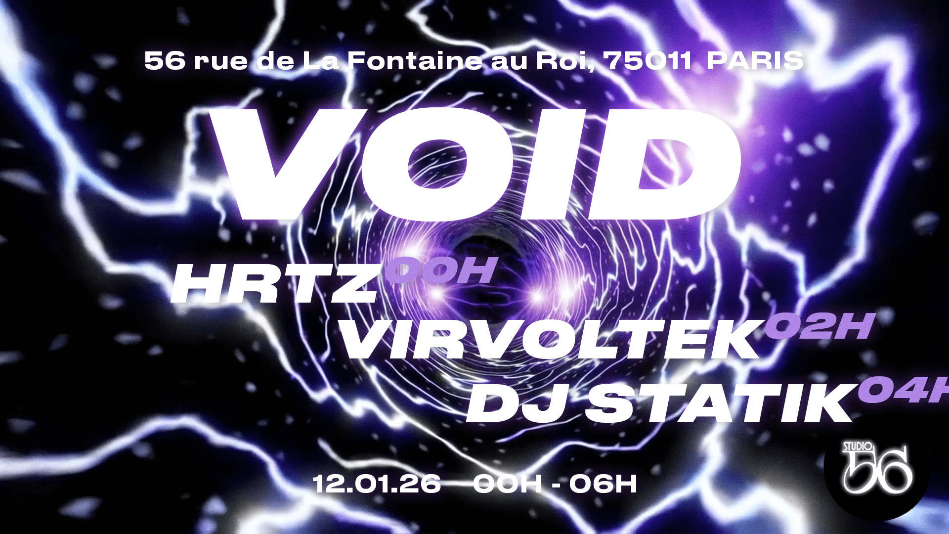 Void W/ Hrtz,Virvoltek,Dj Statik