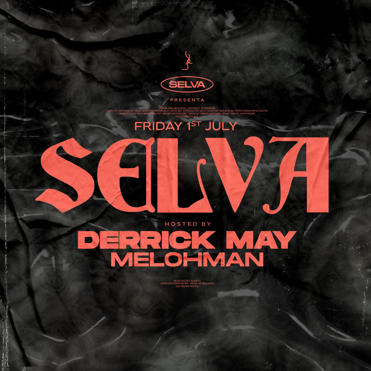 Selva Club Friday 1st  W/ Derrick May  